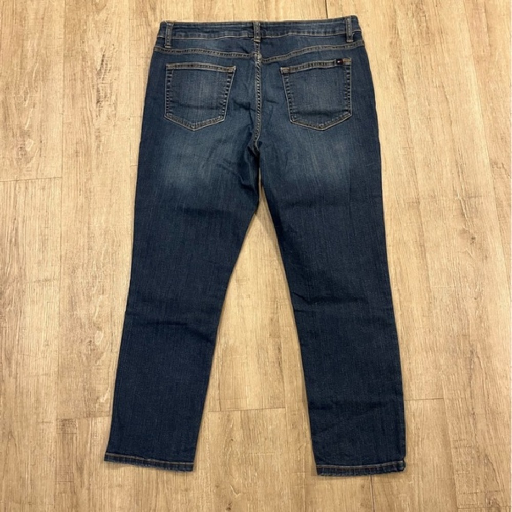 Tommy Hilfiger Slim Crop Blue Denim Jeans 12 - Picture 10 of 11